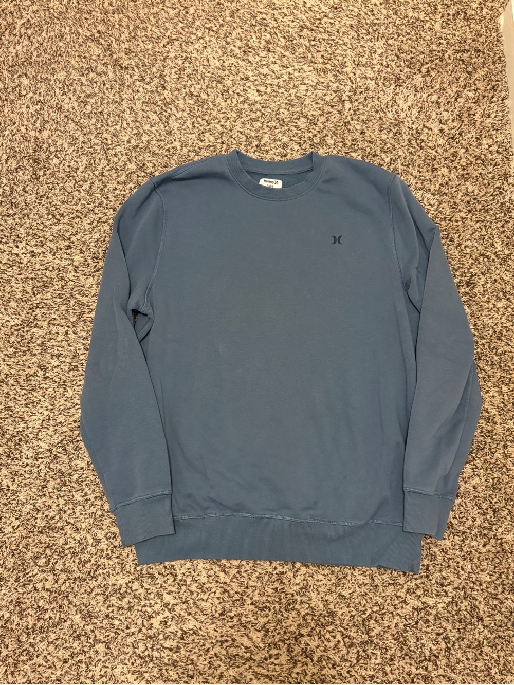 Hurley Men's Crewneck Sweatshirt in Slate Blue - Picture 1 of 6